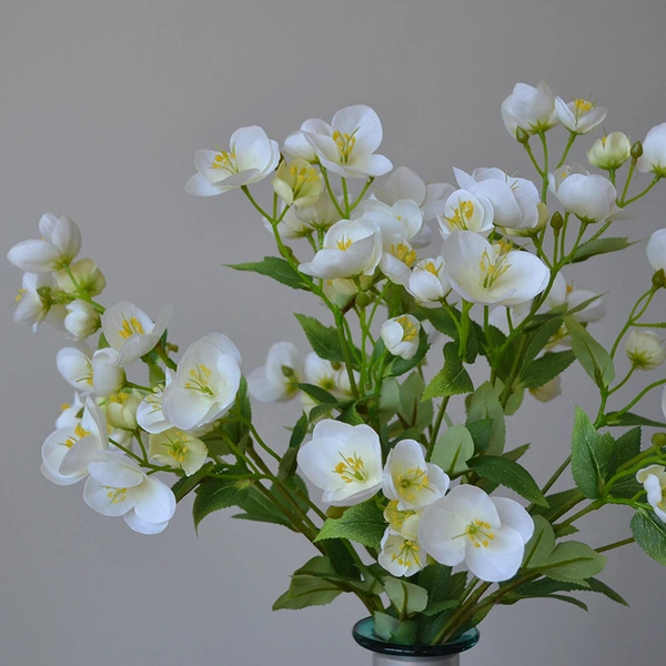 Artificial white hellebore flower for home wedding party decoration
