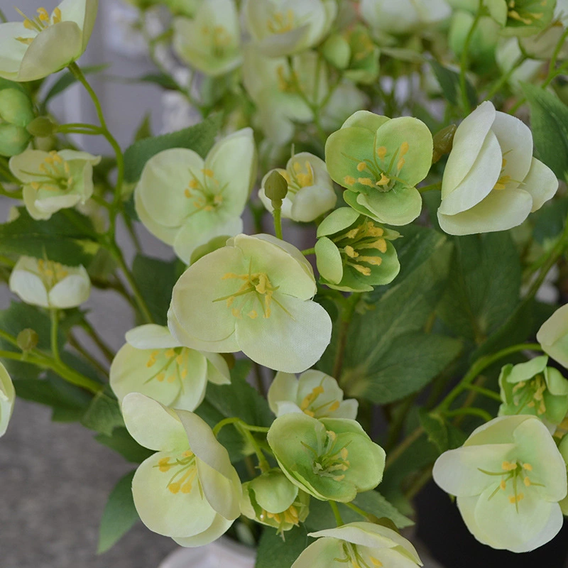 Artificial white hellebore flower for home wedding party decoration