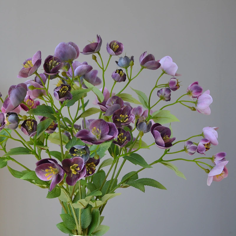 Artificial white hellebore flower for home wedding party decoration