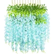Artificial Wisteria Hanging Flowers Fake Wisteria Flowers 