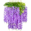 Artificial Wisteria Hanging Flowers Fake Wisteria Flowers 