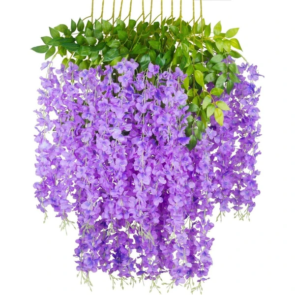 Artificial Wisteria Hanging Flowers Fake Wisteria Flowers 