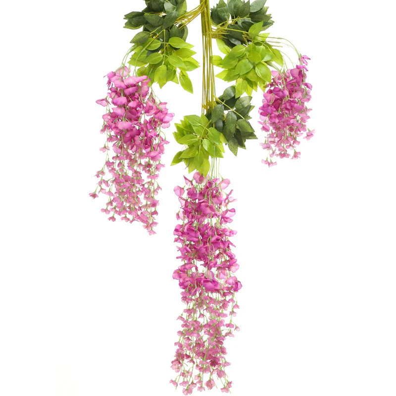Artificial Wisteria Hanging Flowers Fake Wisteria Flowers 