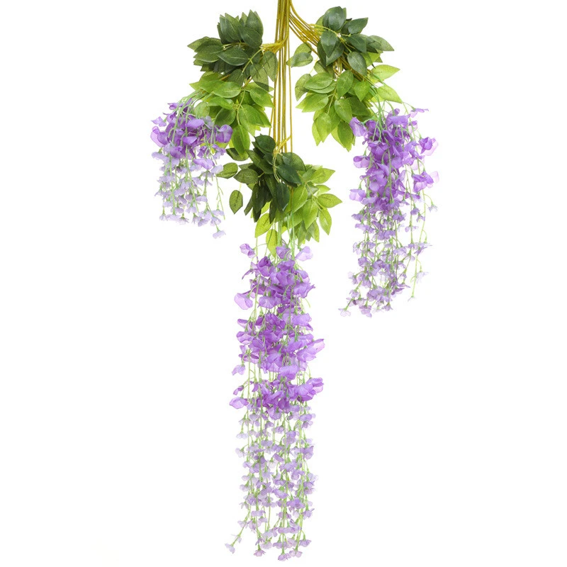 Artificial Wisteria Hanging Flowers Fake Wisteria Flowers 