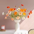artificial poppy flower for home wedding decoration