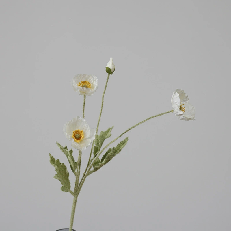 artificial poppy flower for home wedding decoration