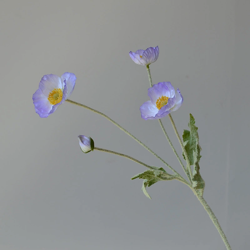 artificial poppy flower for home wedding decoration
