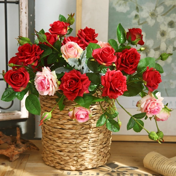 Artificial Fake Rose Flower Home Office Party Decoration