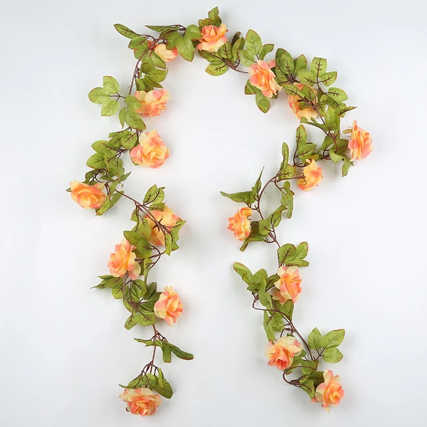 Silk Artificial Rose Vine Hanging Flowers for decoration