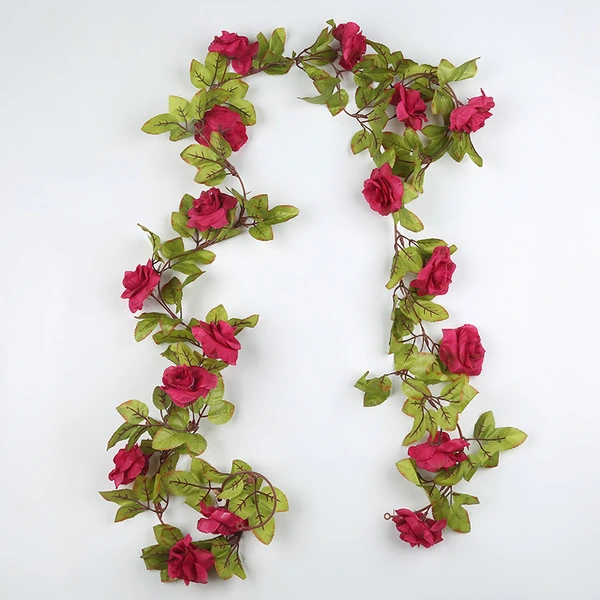 Silk Artificial Rose Vine Hanging Flowers for decoration