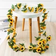Artificial ivy Fake Sunflowers Vines Decoration 