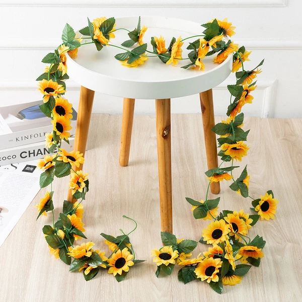Artificial ivy Fake Sunflowers Vines Decoration 