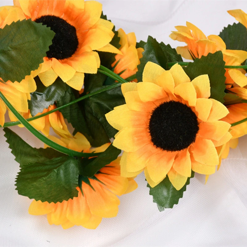 Artificial ivy Fake Sunflowers Vines Decoration 