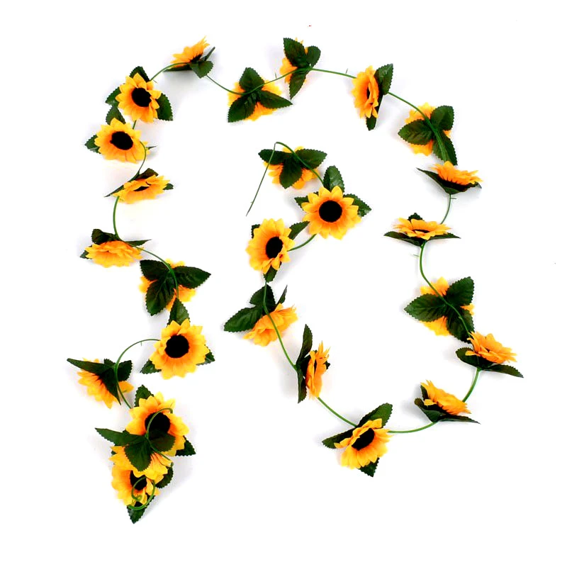 Artificial ivy Fake Sunflowers Vines Decoration 