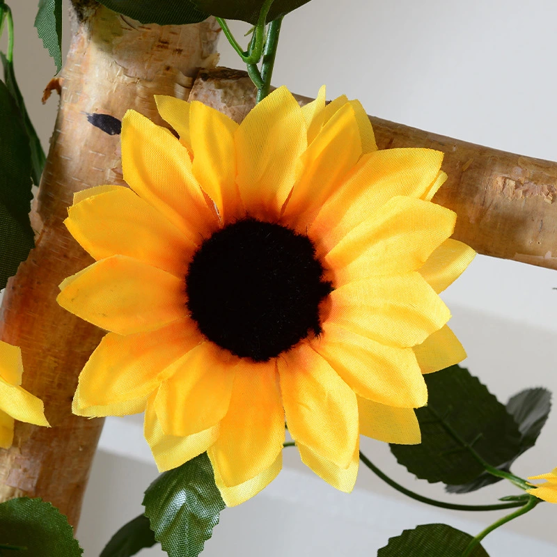 Yellow Sunflower Vine Hanging Artificial Flowers 