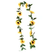 Yellow Sunflower Vine Hanging Artificial Flowers 