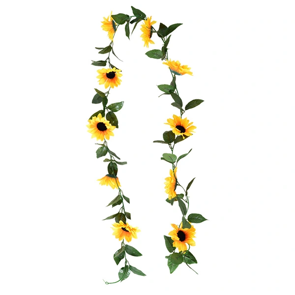 Yellow Sunflower Vine Hanging Artificial Flowers 