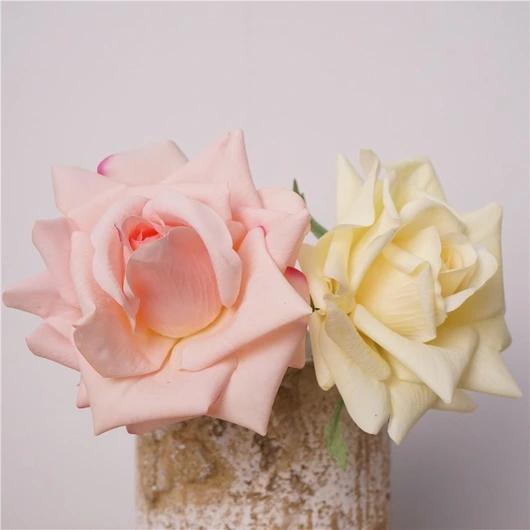 Moisturizing rose real touch artificial flowers bridal bouquet wedding home decor CBBSJM