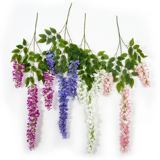 New style 3 forks artificial wisteria for wedding home background party decoration CBXDZT.