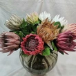 High quality simulation hand feel protea cynaroides flowers