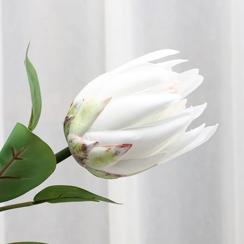 High quality small hand feel artificial protea cynaroides flowers for decoration