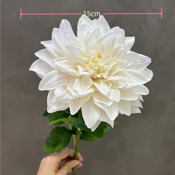High quality hand feel moisturizing dahlia real touch artificial flowers wedding decoration bridal bouquet home room ornaments party floral 
