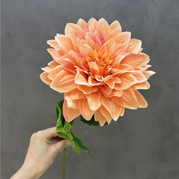 High quality hand feel moisturizing dahlia real touch artificial flowers wedding decoration bridal bouquet home room ornaments party floral 