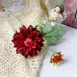 High quality 2 heads artificial hand feel moisturizing dahlia flower for event wedding party home dacoration