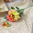 High quality 2 heads artificial hand feel moisturizing dahlia flower for event wedding party home dacoration