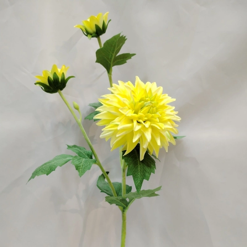 High quality hand feel moisturizing 3 heads dahlia for decoration 