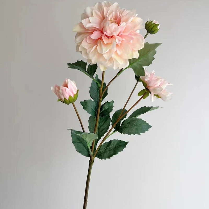 High quality Artificial moisturizing 5 heads dahlia flower for event party wedding home decoration