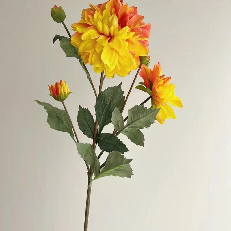 High quality Artificial moisturizing 5 heads dahlia flower for event party wedding home decoration