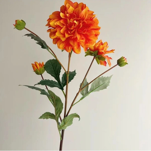 High quality Artificial moisturizing 5 heads dahlia flower for event party wedding home decoration
