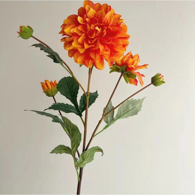 High quality Artificial moisturizing 5 heads dahlia flower for event party wedding home decoration