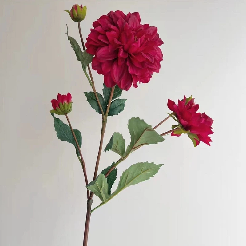 High quality Artificial moisturizing 5 heads dahlia flower for event party wedding home decoration