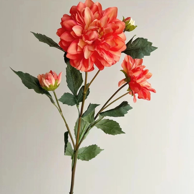 High quality Artificial moisturizing 5 heads dahlia flower for event party wedding home decoration