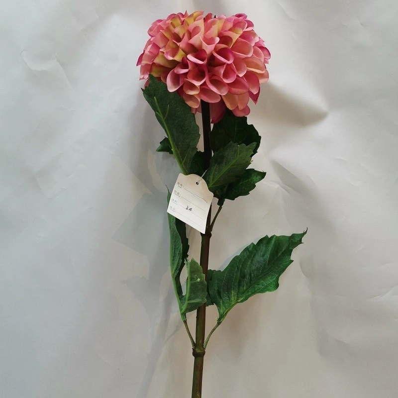 High quality moisturizing hand feel round head artificial dahlia flower for event party home wedding decoration