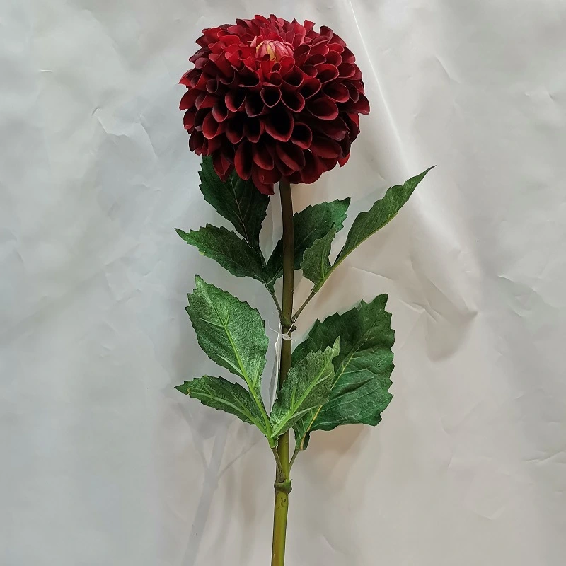 High quality moisturizing hand feel round head artificial dahlia flower for event party home wedding decoration