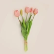 High quality soft PVC 5 heads artificial tulip flowers for home party decoration