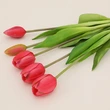 High quality soft PVC 5 heads artificial tulip flowers for home party decoration