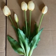 High quality soft PVC 5 heads artificial tulip flowers for home party decoration