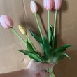 High quality soft PVC 5 heads artificial tulip flowers for home party decoration