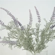 High quality gradient flocking lavender bundle fake plants wedding bridle bouquet indoor outdoor home kitchen office decor