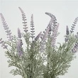 High quality gradient flocking lavender bundle fake plants wedding bridle bouquet indoor outdoor home kitchen office decor