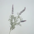 High quality gradient flocking lavender bundle fake plants wedding bridle bouquet indoor outdoor home kitchen office decor
