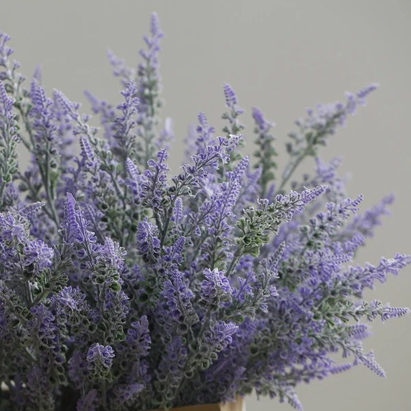 High quality 2 fork artificial lavender for home garden decor