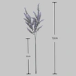 High quality 2 fork artificial lavender for home garden decor