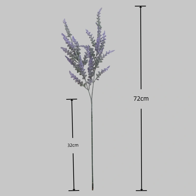 High quality 2 fork artificial lavender for home garden decor