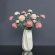 New design artificial peony flower arrangement sing pink peony for wedding decoration