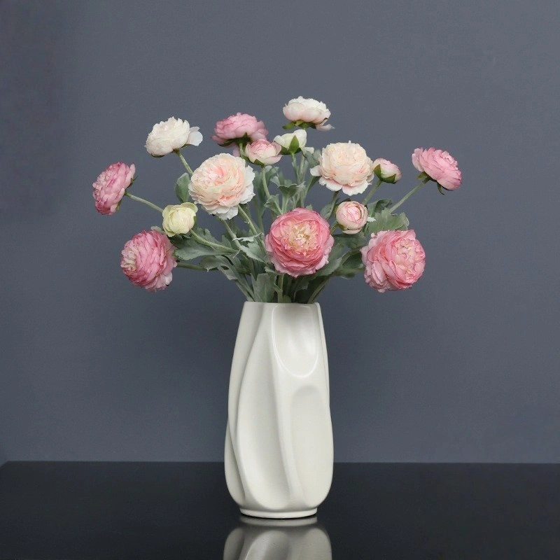New design artificial peony flower arrangement sing pink peony for wedding decoration
